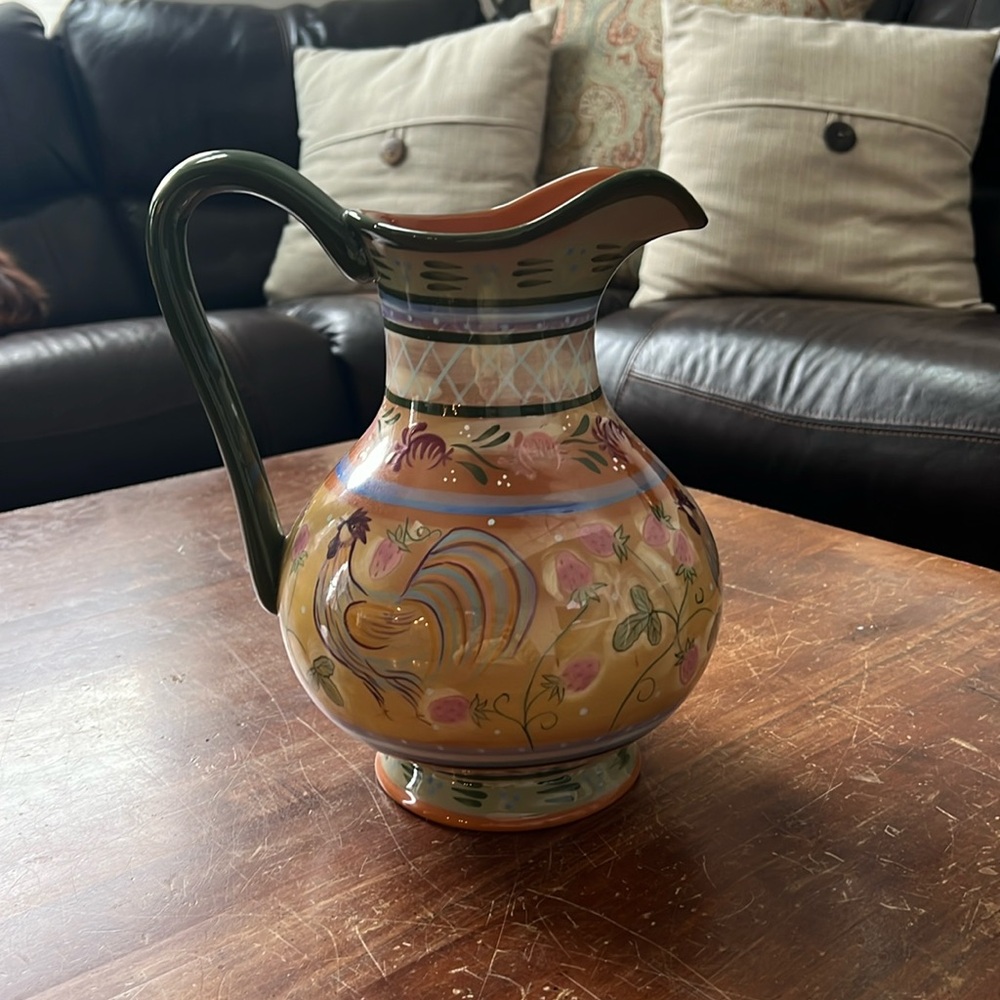 Chanticleer Pitcher 11” design by Danna Cullen -The Zrike Company Ltd.